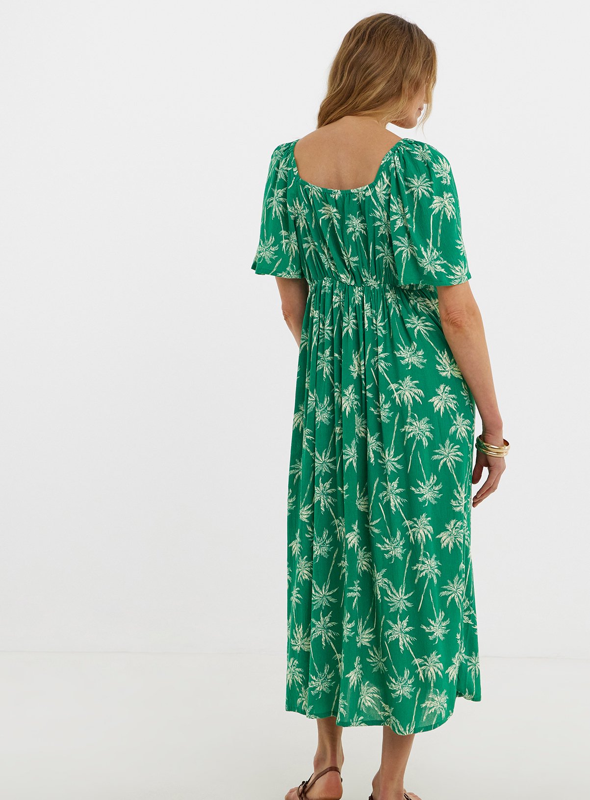 JD WILLIAMS Crinkle Tie Front Dress 32 - Image 2 thumbnail